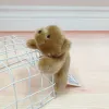 Very precious Xiangxiang Soft Suction Treasure, Light Brown Bear magnetic refrigerator sticker, plush doll, toy table companion doll, cute and fun gift choice, magnetic suction plush doll, switch decoration, home cute wall-mounted style details Picture